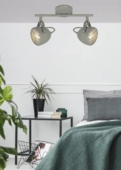 Lampa sufitowa Pent listwa 2x50W GU10   betonowy szary