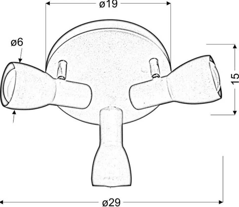 Lampa sufitowa Picardo plafon 3x40W E14 miętowy