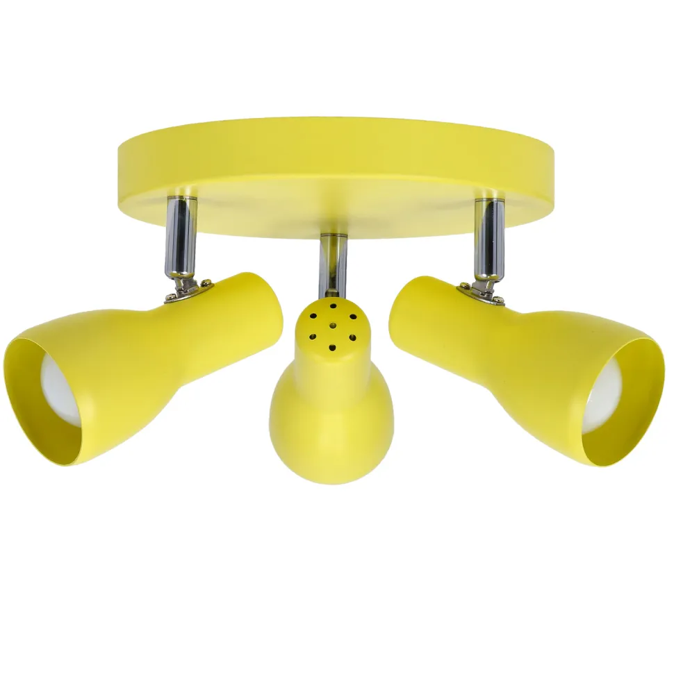 Lampa sufitowa Picardo plafon 3x40W E14 musztardowy