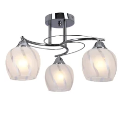 Lampa sufitowa Prego chromowy 3x40W E27  klosz bezbarwny