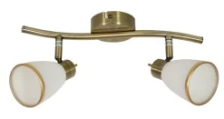 Lampa sufitowa Regent listwa 2x40W G9  patyna (bż)
