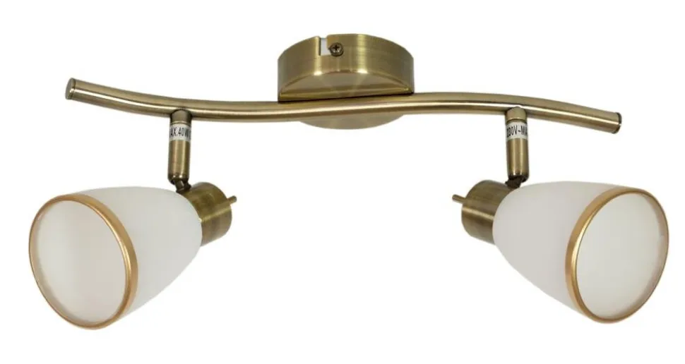 Lampa sufitowa Regent listwa 2x40W G9 patyna (bż)