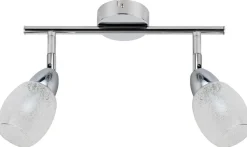 Lampa sufitowa Rico listwa 2x6W LED smd  główka okrągła 1e z przegubem kd system klosz wymienny