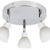 Lampa sufitowa Roy plafon 3x5W LED cob  główka okrągła 1e z przegubem kd system biały