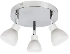 Lampa sufitowa Roy plafon 3x5W LED cob główka okrągła 1e z przegubem kd system biały