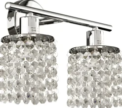 Lampa sufitowa Royal listwa 2x40W G9  chrom+kryształki