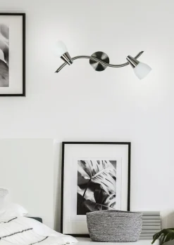 Lampa sufitowa Selia listwa 2x40W G9  nikiel mat/chrom biały (bż)