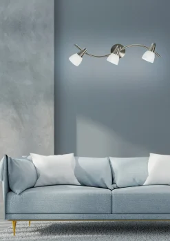 Lampa sufitowa Selia listwa 3x40W G9  nikiel mat/chrom biały (bż)