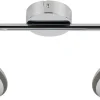 Lampa sufitowa Skipper listwa 2x6W LED  cob główka okrągła 1e z przegubem kd system chrom