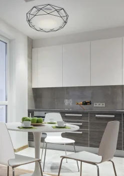 Lampa sufitowa Sven plafon 43 28W LED  3000K czarny