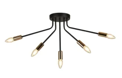 Lampa sufitowa Tiara 5x40W E14 czarny