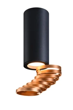 Lampa sufitowa Tuba 1x15W GU10 6/20  złoty+czarny
