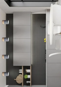 Lampa sufitowa Tuba 1x15W GU10 6,8/10  szary+drewno