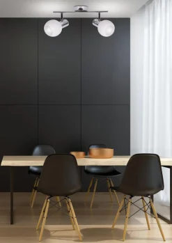 Lampa sufitowa Turno listwa 2x40W E14  chrom