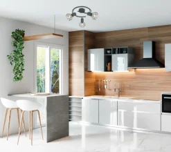 Lampa sufitowa Verve spirala 3x40W E14  matowy szary