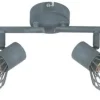 Lampa sufitowa Viking listwa 4x40W E14  szary