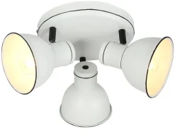 Lampa sufitowa Zumba plafon 3x40W E14 biały+czarny