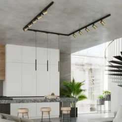 Lampa sufitowa/wisząca, 13 punktowa, system szynowy 3 fazowy, TIVA/MOZICA