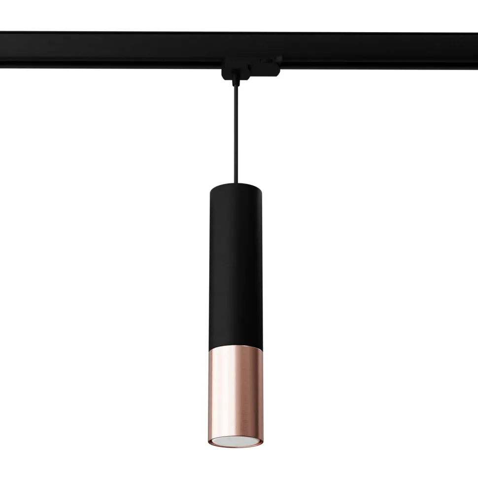 Lampa szynowa LOOPEZ czarny/miedź GU10 3000K 7W 510lm