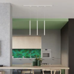 Lampa wisząca, 3 punktowa, system szynowy 3 fazowy, PASTELO biały