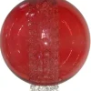 Lampa wisząca Allani 25 1x60W E27  czerwony z kryształkami