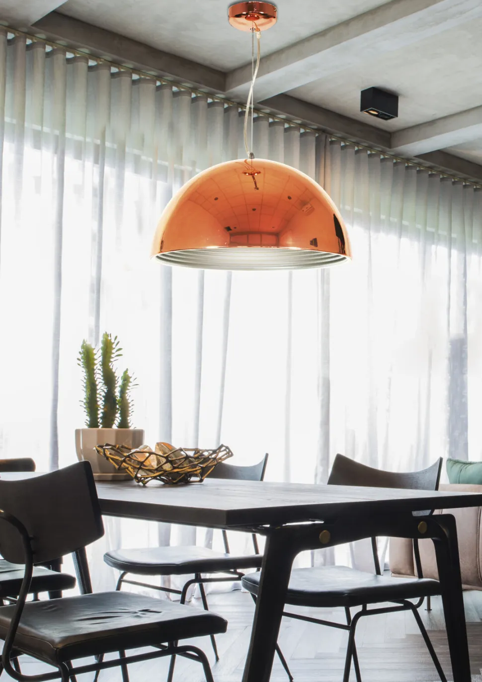 Lampa wisząca Amalfi 40 1x60W E27 miedziany