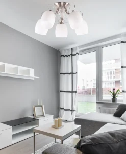 Lampa wisząca Amba 5x40W E27 biały / meg