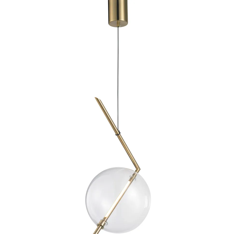 Lampa wisząca AMORE - 1 LED złota 24 cm