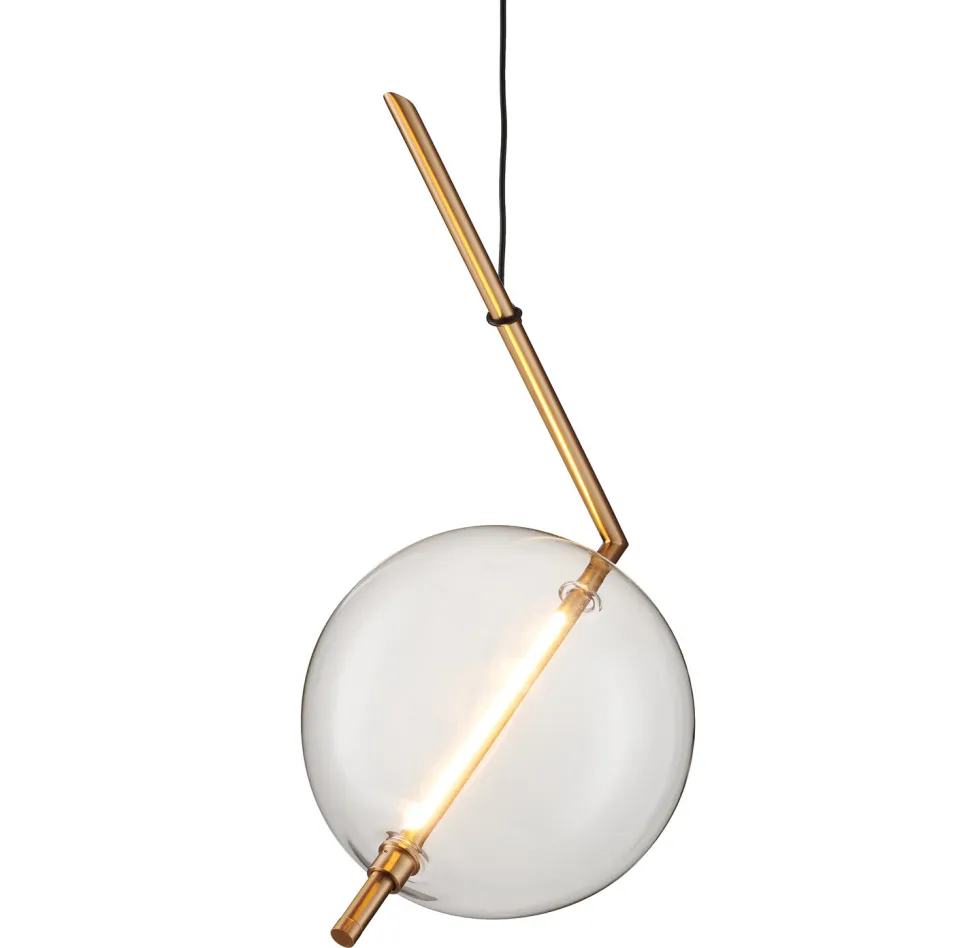 Lampa wisząca AMORE - 1 LED złota 24 cm