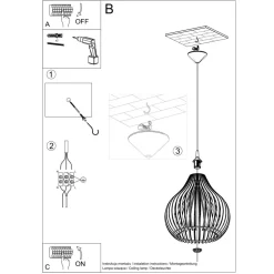 Lampa wisząca APRILLA