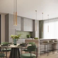 Lampa wisząca ARCHE 1 złota