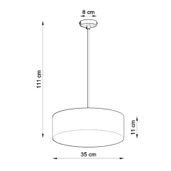 Lampa wisząca ARENA 35 biała