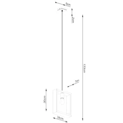 Lampa wisząca ARIES biała