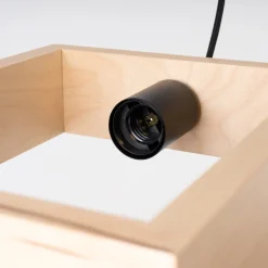 Lampa wisząca ARIES naturalne drewno