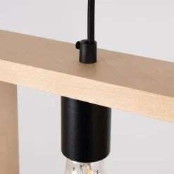 Lampa wisząca ARIES naturalne drewno