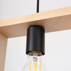 Lampa wisząca ARIES naturalne drewno