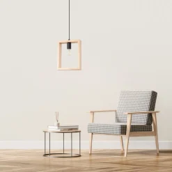 Lampa wisząca ARIES naturalne drewno