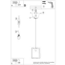 Lampa wisząca ARIES naturalne drewno
