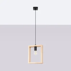 Lampa wisząca ARIES naturalne drewno