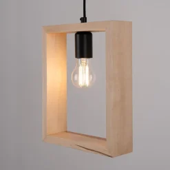 Lampa wisząca ARIES naturalne drewno
