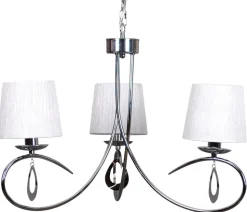 Lampa wisząca Arnika 3x40W E14 chrom /  biały