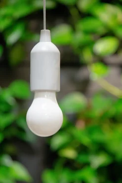 Lampa wisząca żarówka szara