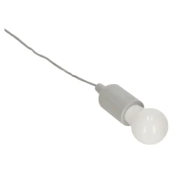 Lampa wisząca żarówka szara