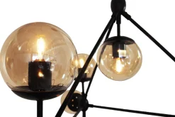 Lampa wisząca ASTRIFERO-21 bursztynowo czarna 165 cm