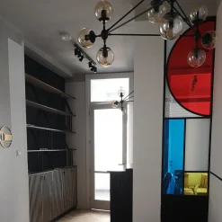 Lampa wisząca ASTRIFERO-15 bursztynowo czarna 110 cm