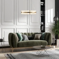 Lampa wisząca AURA LED złota 85 cm