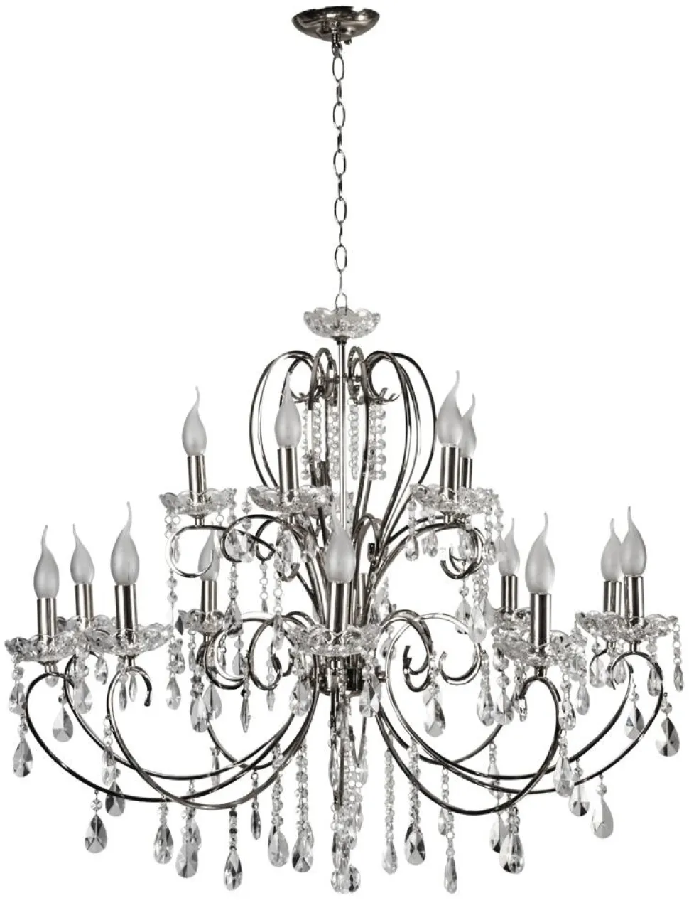 Lampa wisząca Aurora 10+5 *40W E14 chrom