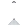 Lampa wisząca Avola chromowy 26 1x60W  E27 klosz biały