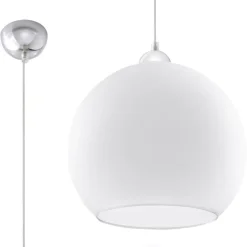 Lampa wisząca BALL biała