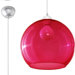 Lampa wisząca BALL czerwona
